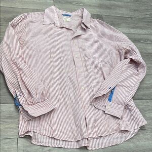 American Eagle Outfitters Red and White Checkered Shirt